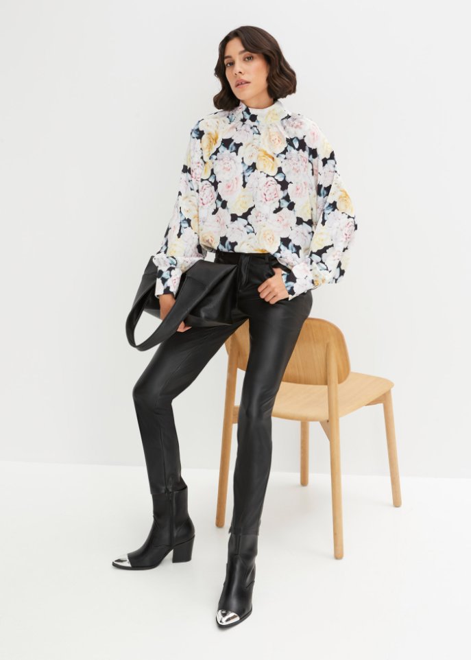 Bluse mit Ballonärmeln