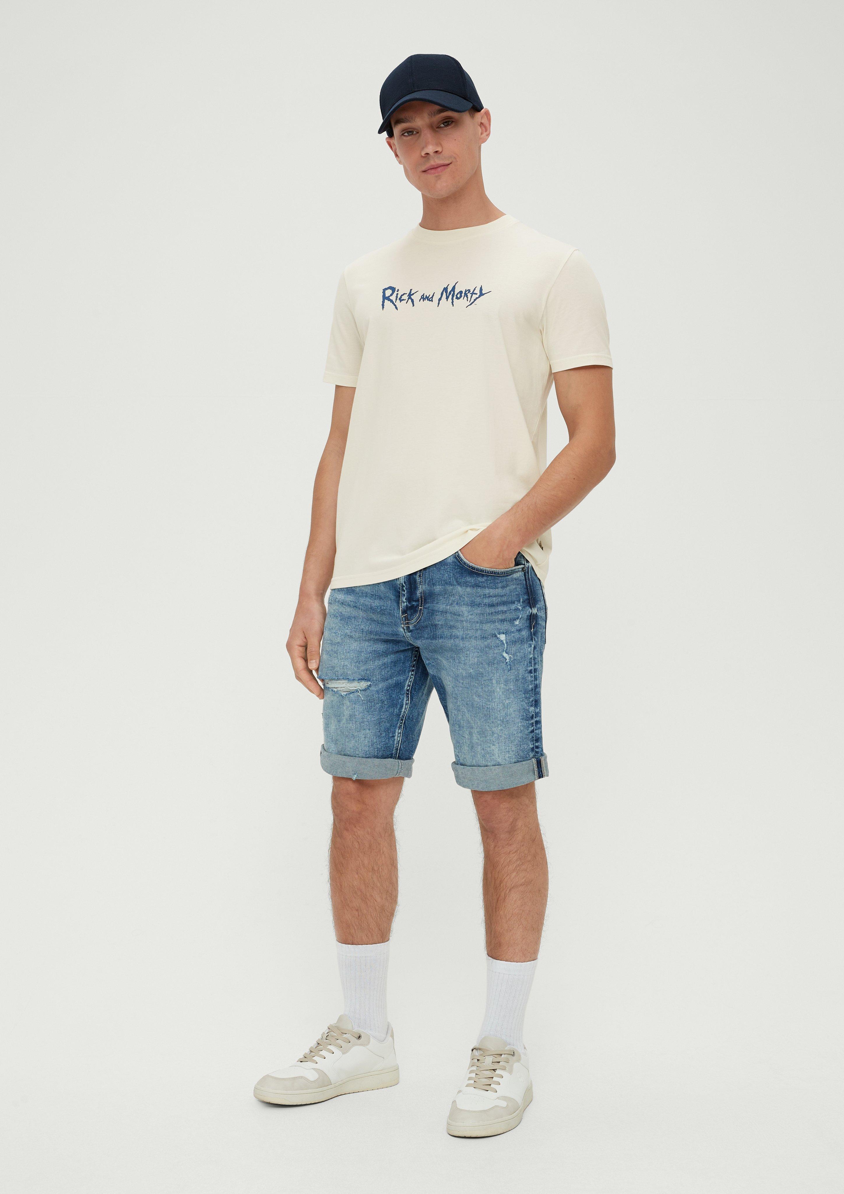 Baumwollshirt mit Grafik-Print  2131634-80D0