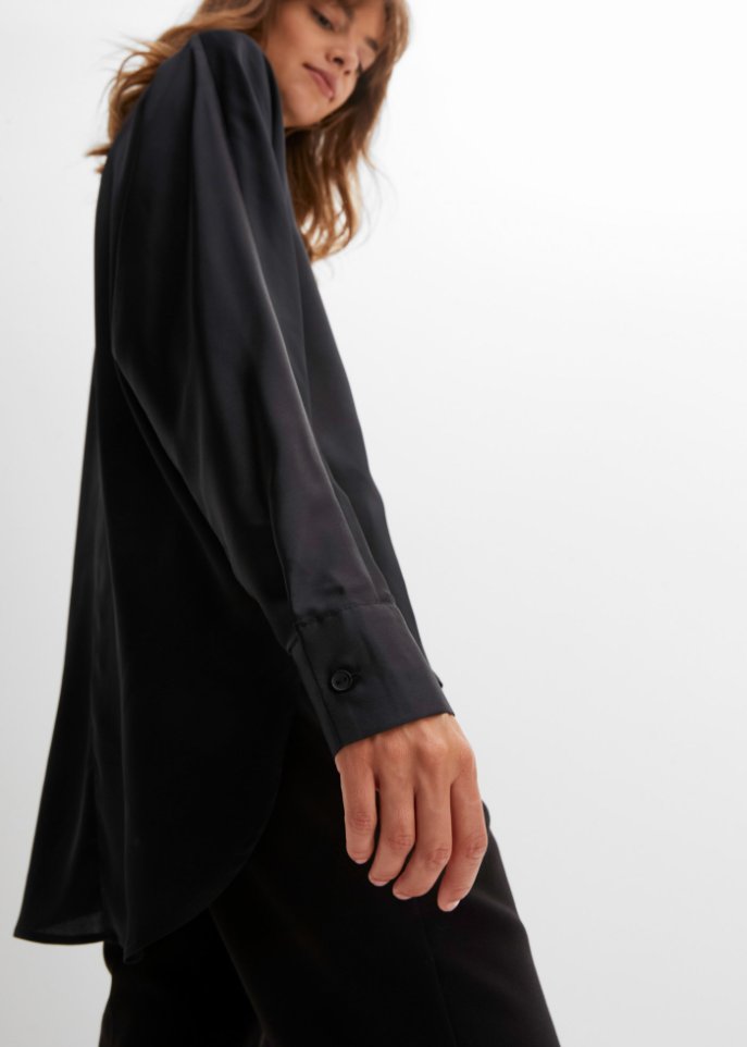 Satin-Bluse