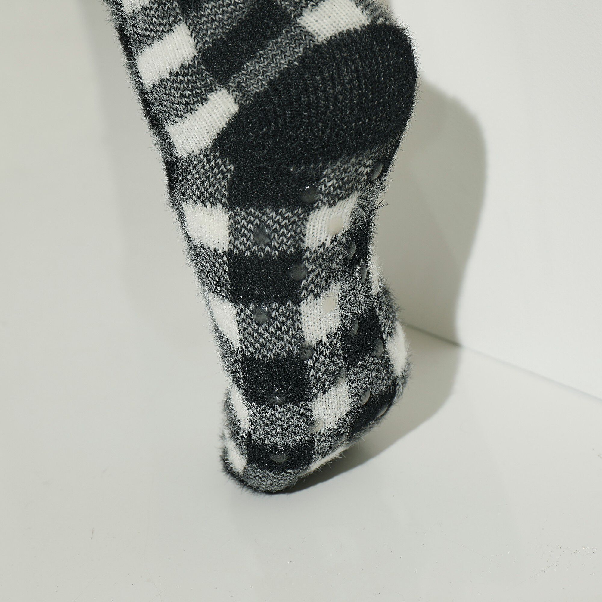 Chaussons-chaussettes fourrés antidérapants