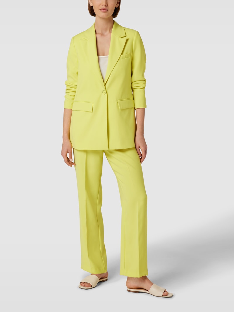 Blazer mit Pattentaschen Modell 'LEIA' in gelb
