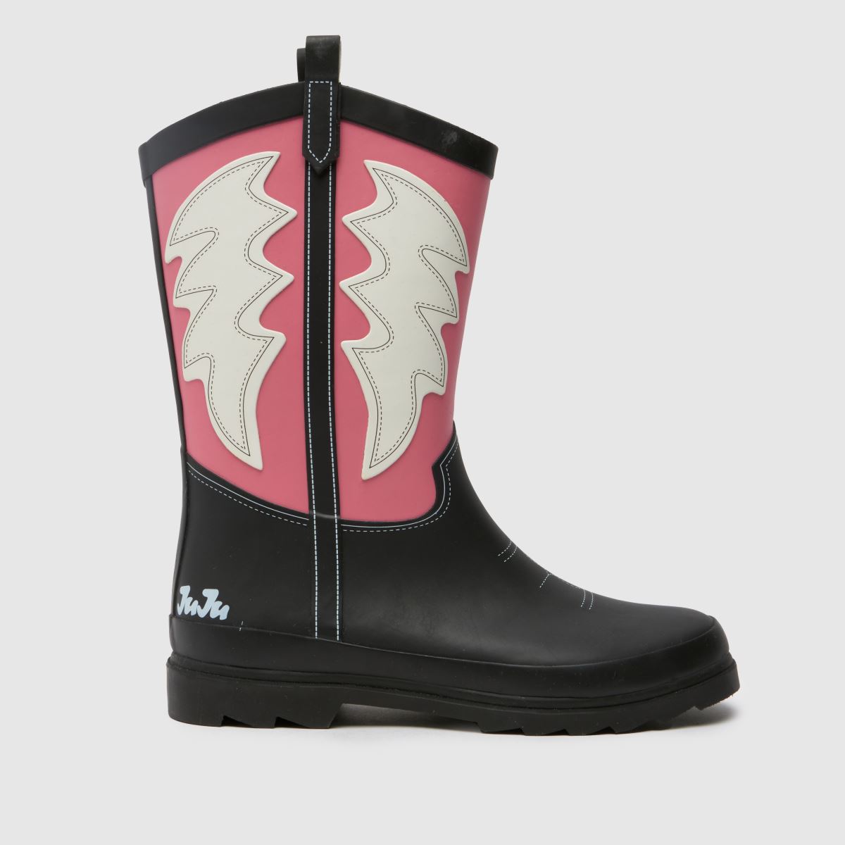JUJU JELLIES dockstövlar i svart och rosa