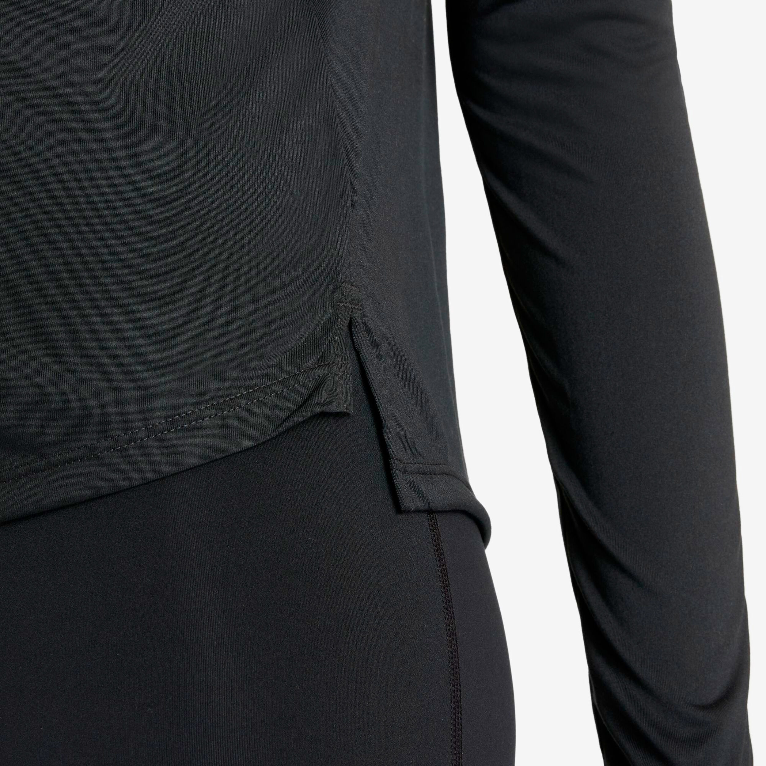 Dri-Fit One Standard Fit Longsleeve Damen - Schwarz, Weiß