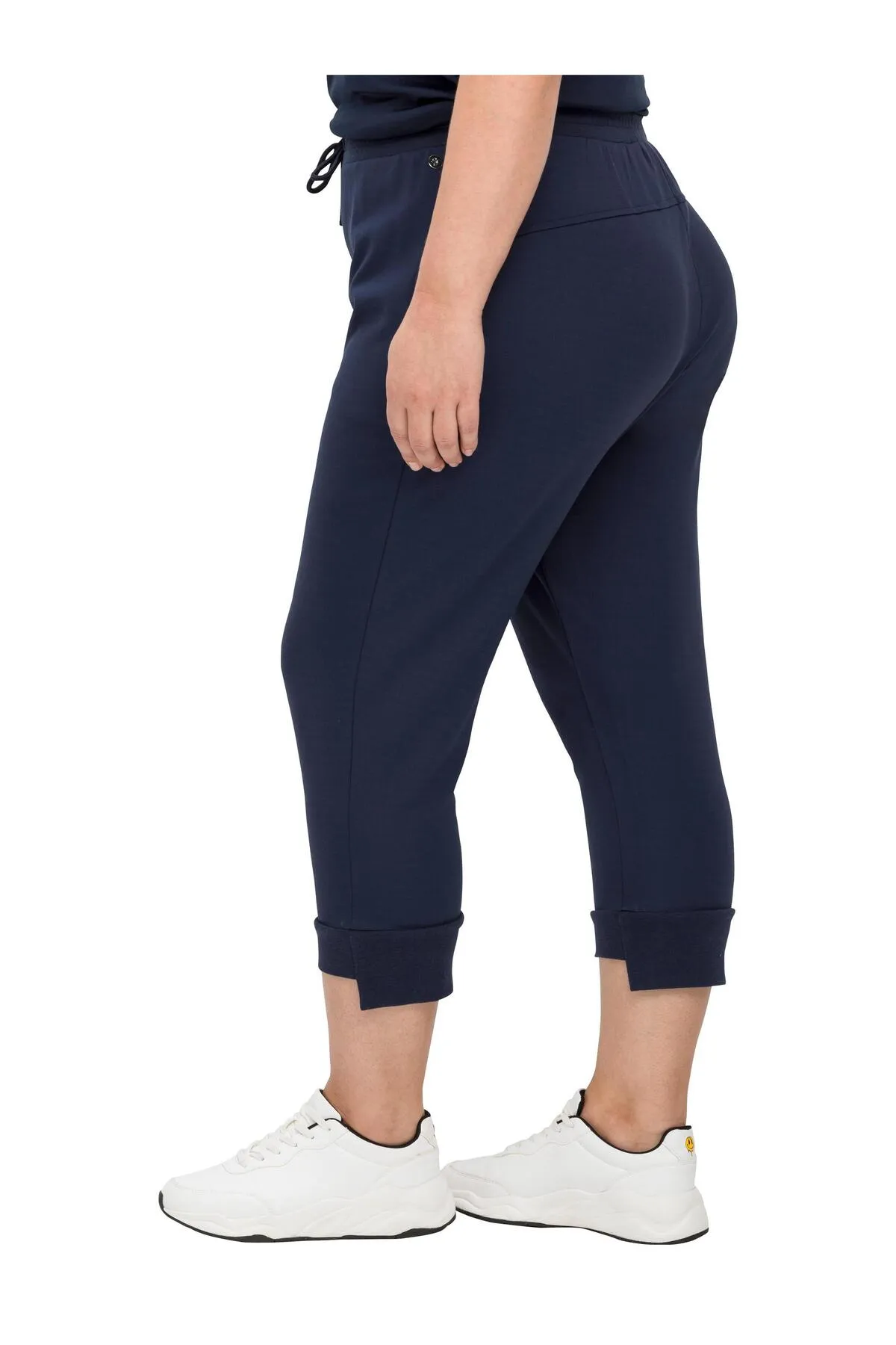 Sheego  Kurze Sporthose - Blau - Mittlerer Bund