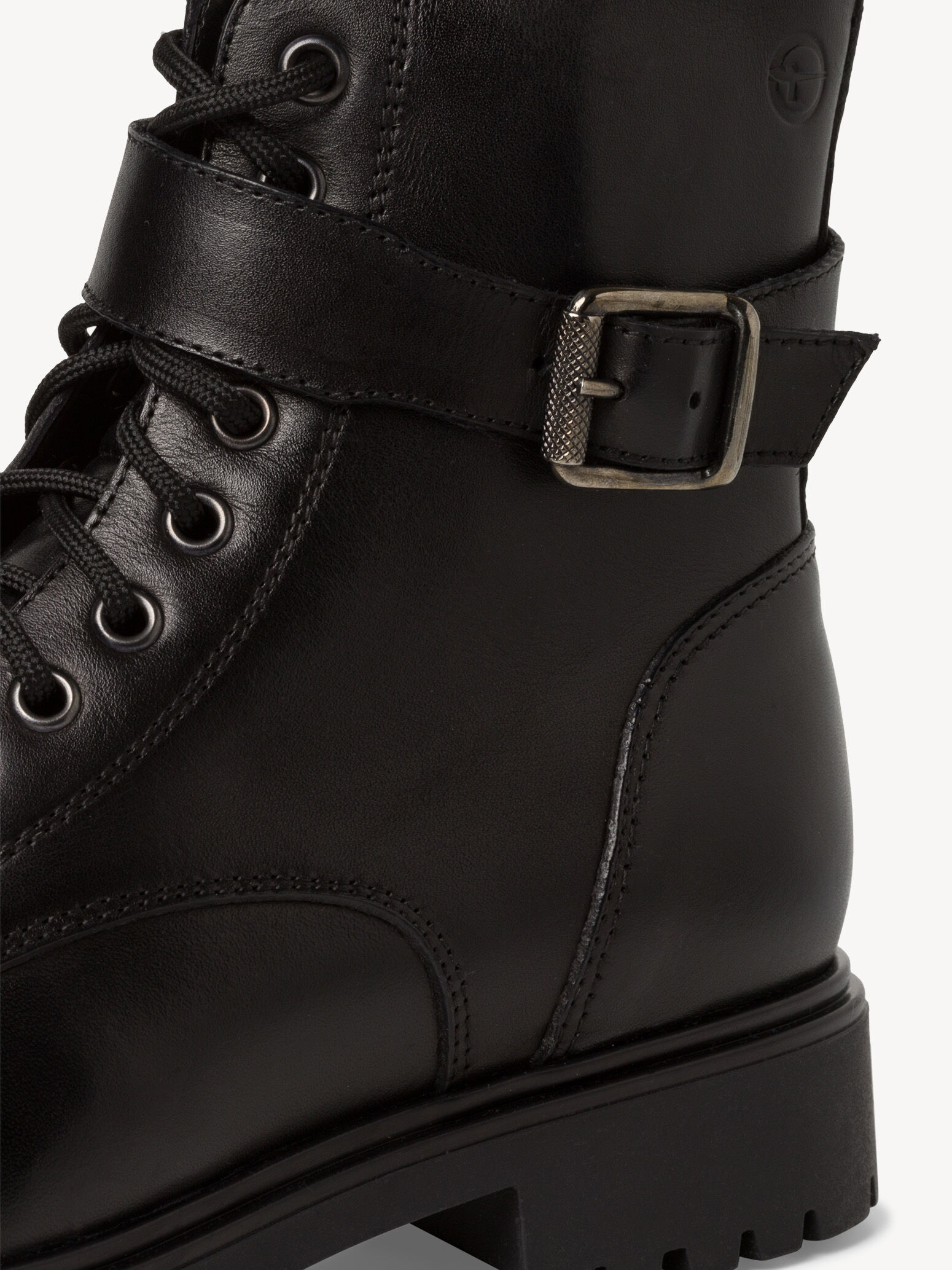 Bottine en cuir - noir