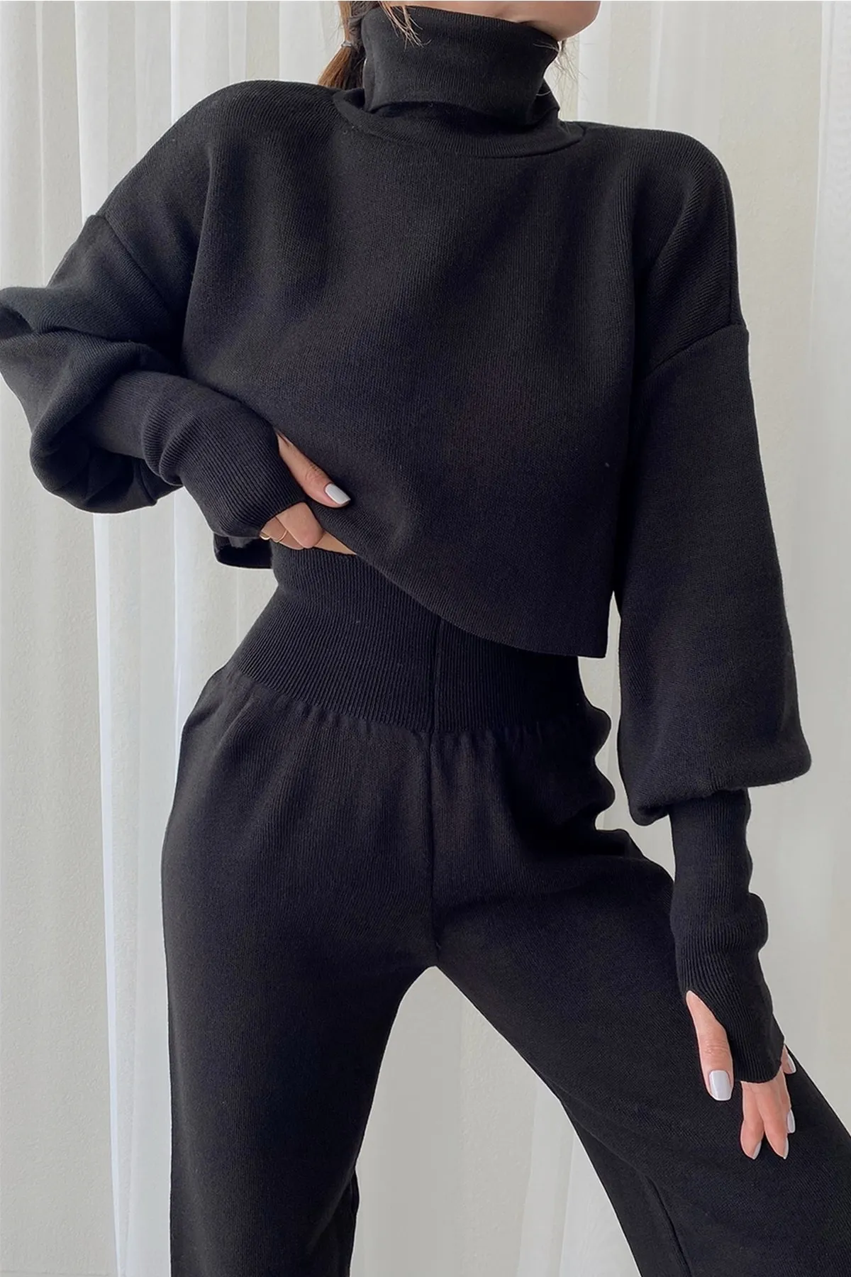 lovebox  Zweiteiler - Schwarz - Oversized