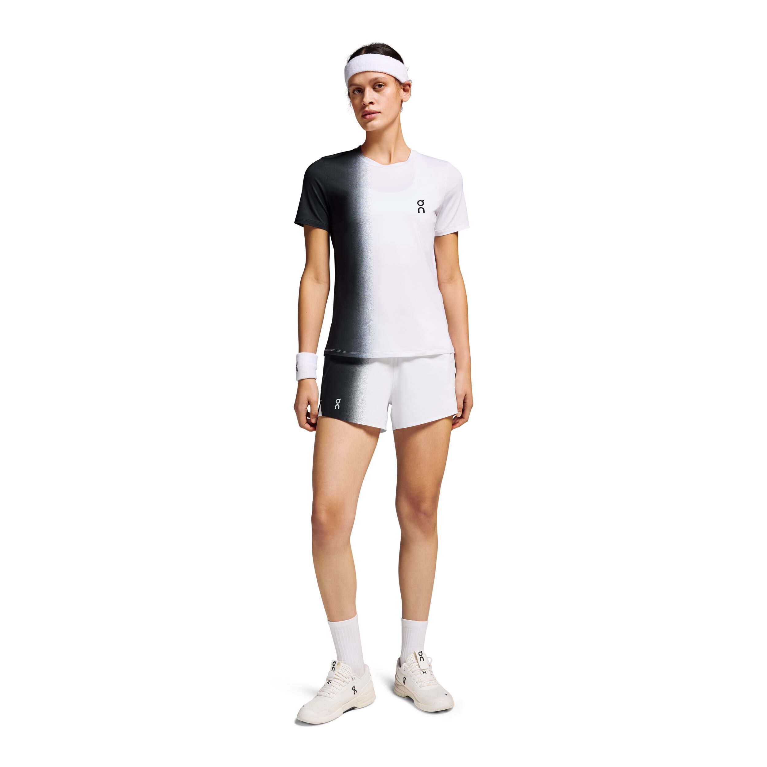 Court Shorts Damen - Schwarz, Weiß