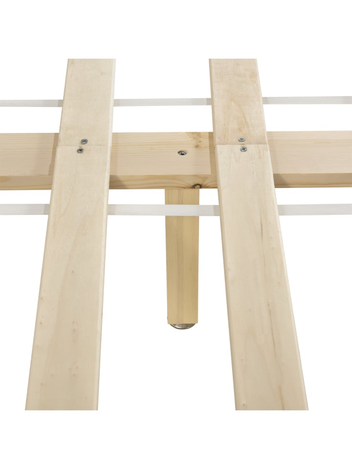 en.casa Holzbett Visby in Grau (B)180cm günstig kaufen onesize