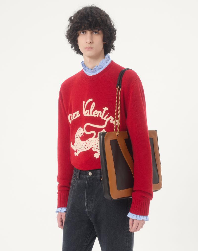 Suéter de lã Valentino com bordado na Valentino & Panther