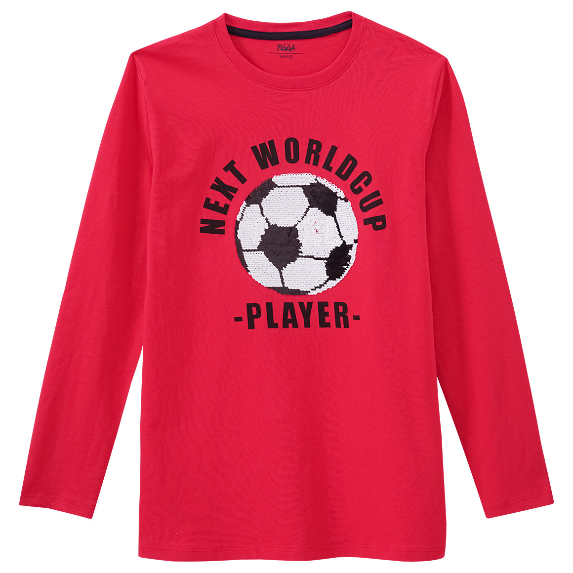 Jungen Langarmshirt mit Wendepailletten