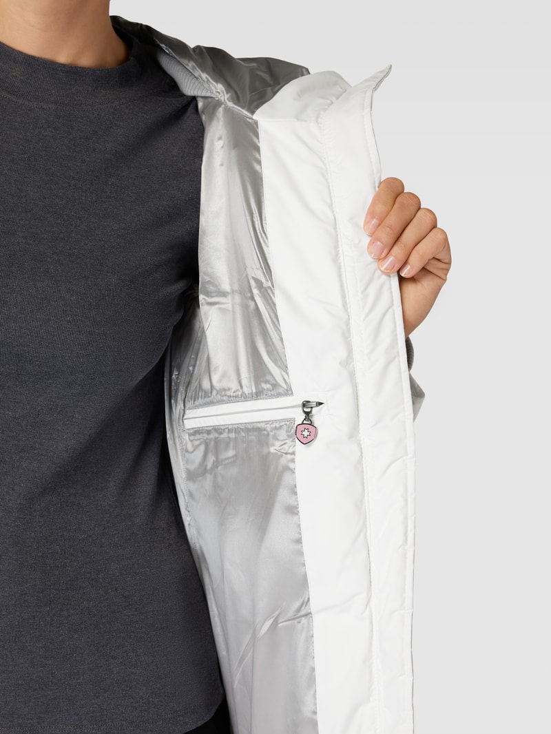 Steppjacke mit Kapuze Modell 'RAFFLE' in weiß