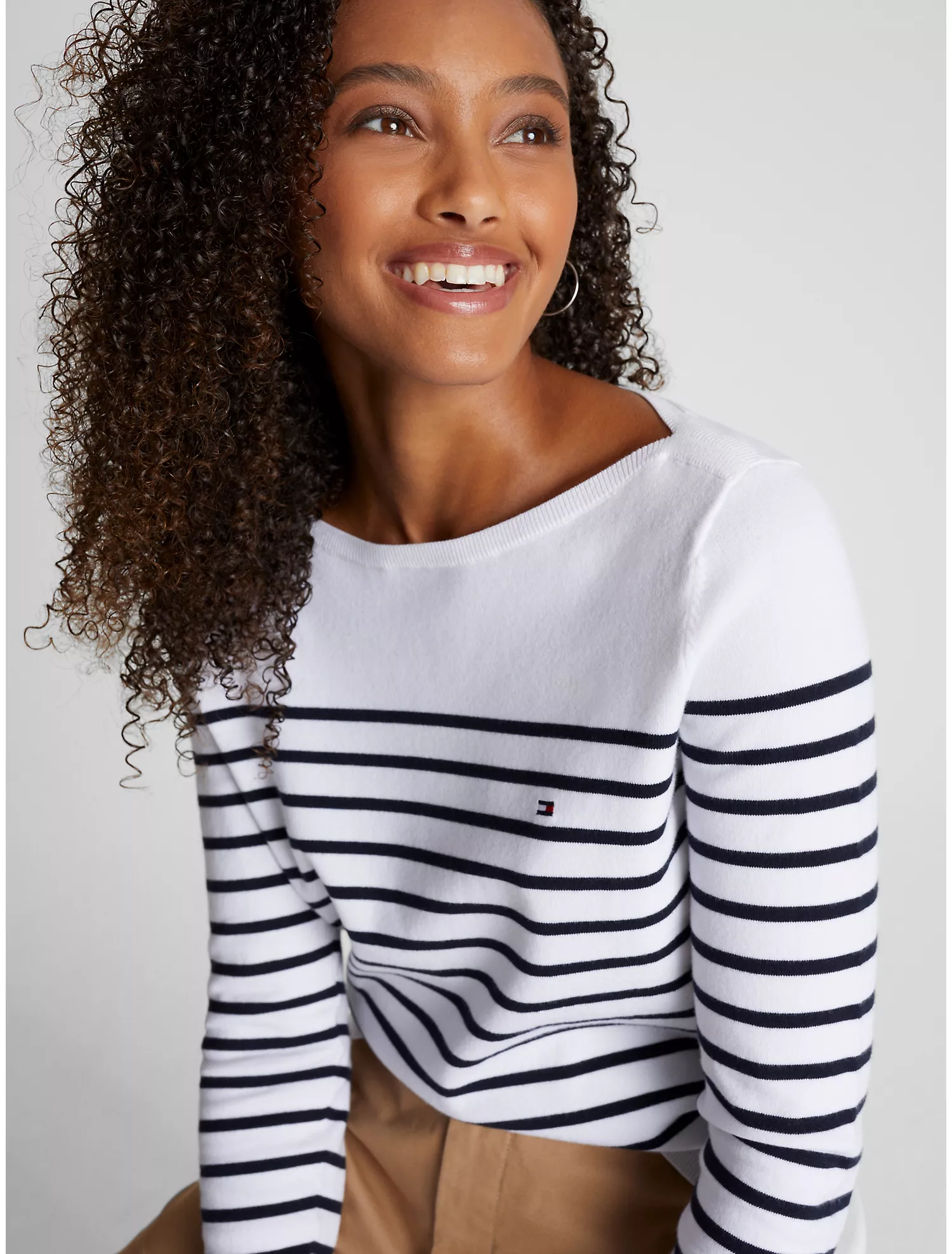Stripe Boatneck Sweater