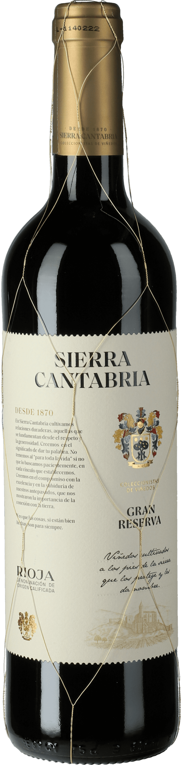 Sierra Cantabria - Eguren: Gran Reserva de Sierra Cantabria 2015