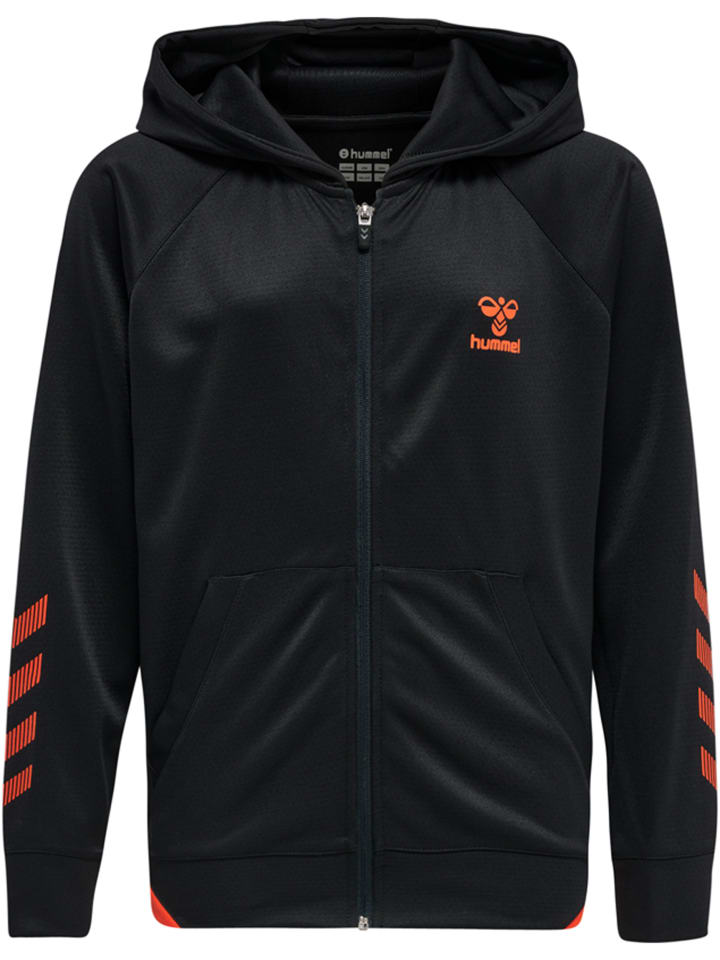 Hummel Hummel Reißverschluss Kapuzenpullover Hmlgg12 Kinder in BLACK/CHERRY TOMATO günstig kaufen 116