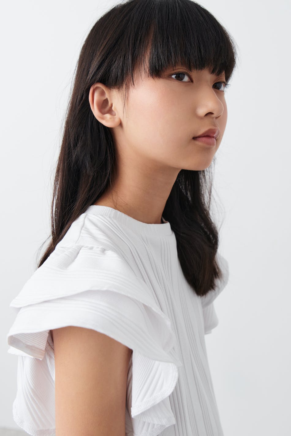 Y double frill top