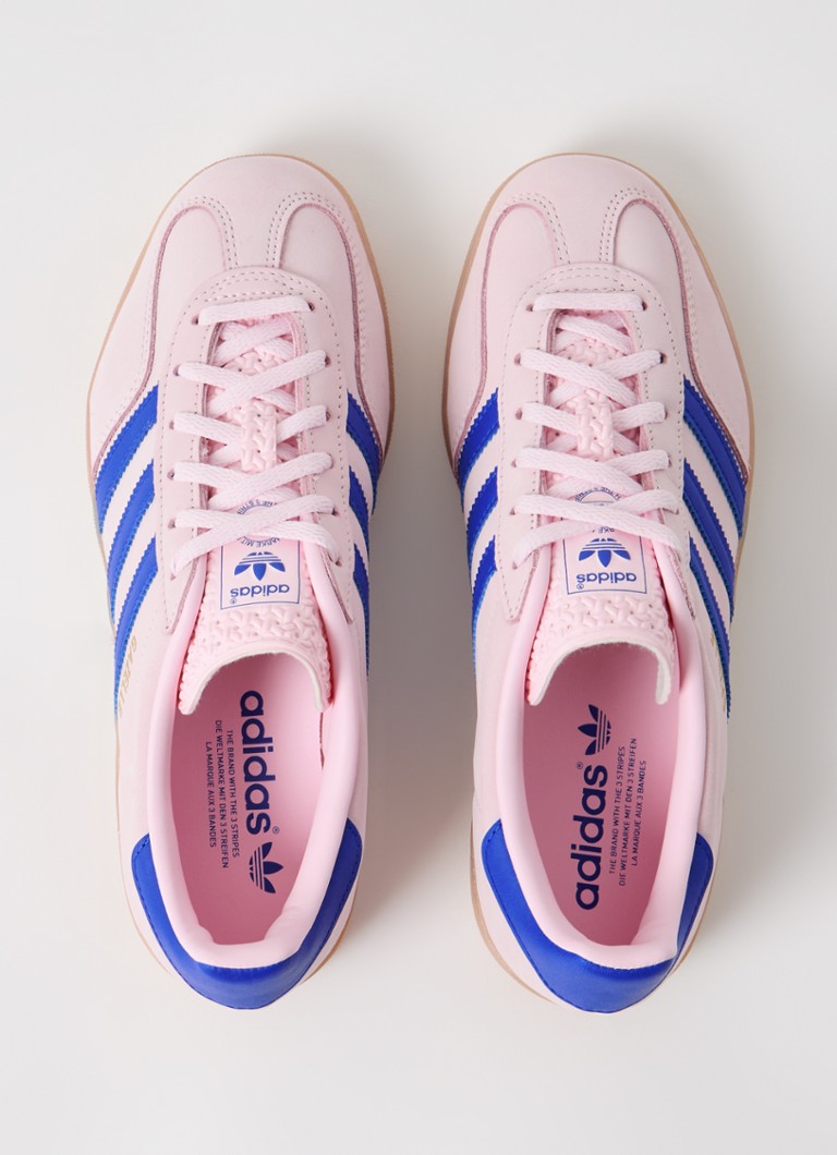 Kožené sálové tenisky Adidas Gazelle s nubukovými detaily