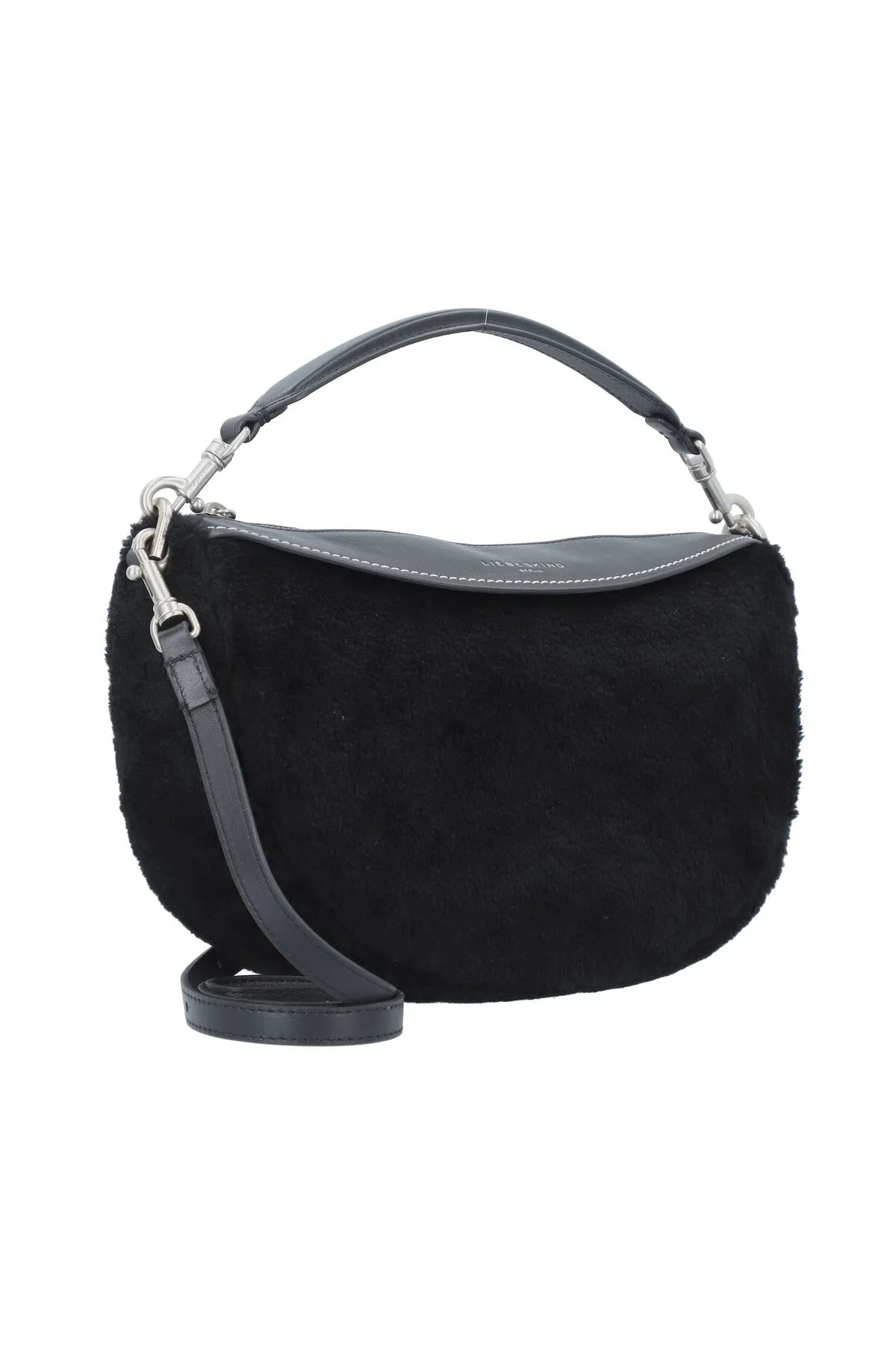 liebeskind  Shearling Handtasche Leder 28 cm