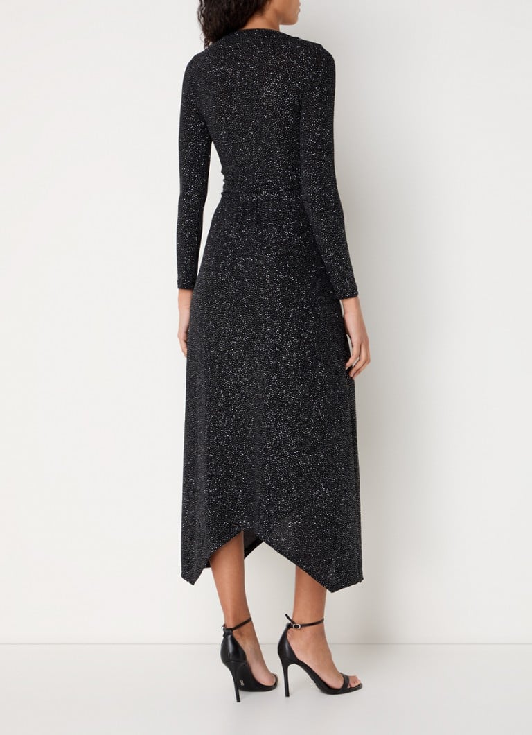 Rochie midi Brady de la ba&sh, decorată cu cristale.