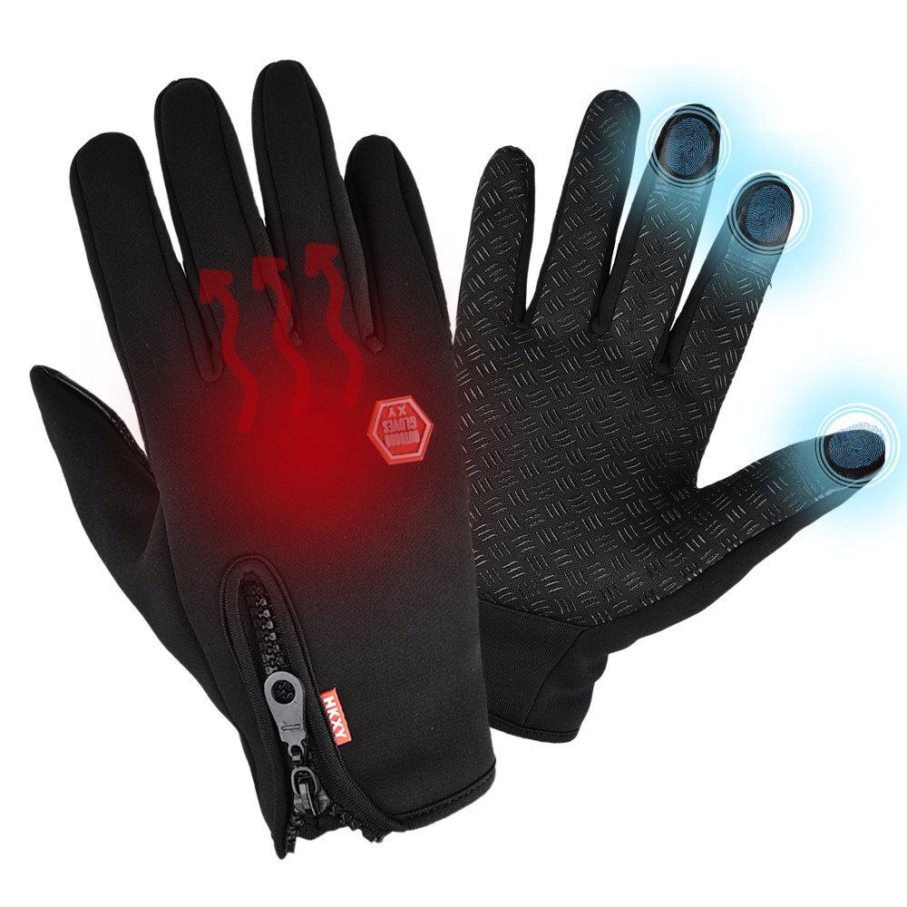 LAPA HOME Fleecehandschuhe Touchscreen Winterhandschuhe Herren Damen Outdoor Fahrradhandschuhe (Paar) Wasserdicht Sporthandschuhe Warm Outdoor Handschuhe Skihandschuhe