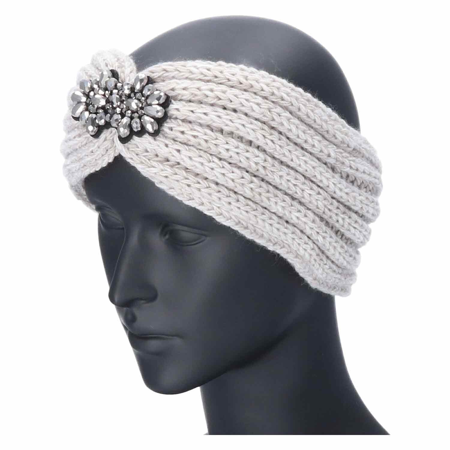 Antonio Stirnband Antonio Strick Stirnband beige (Winter, Stück)