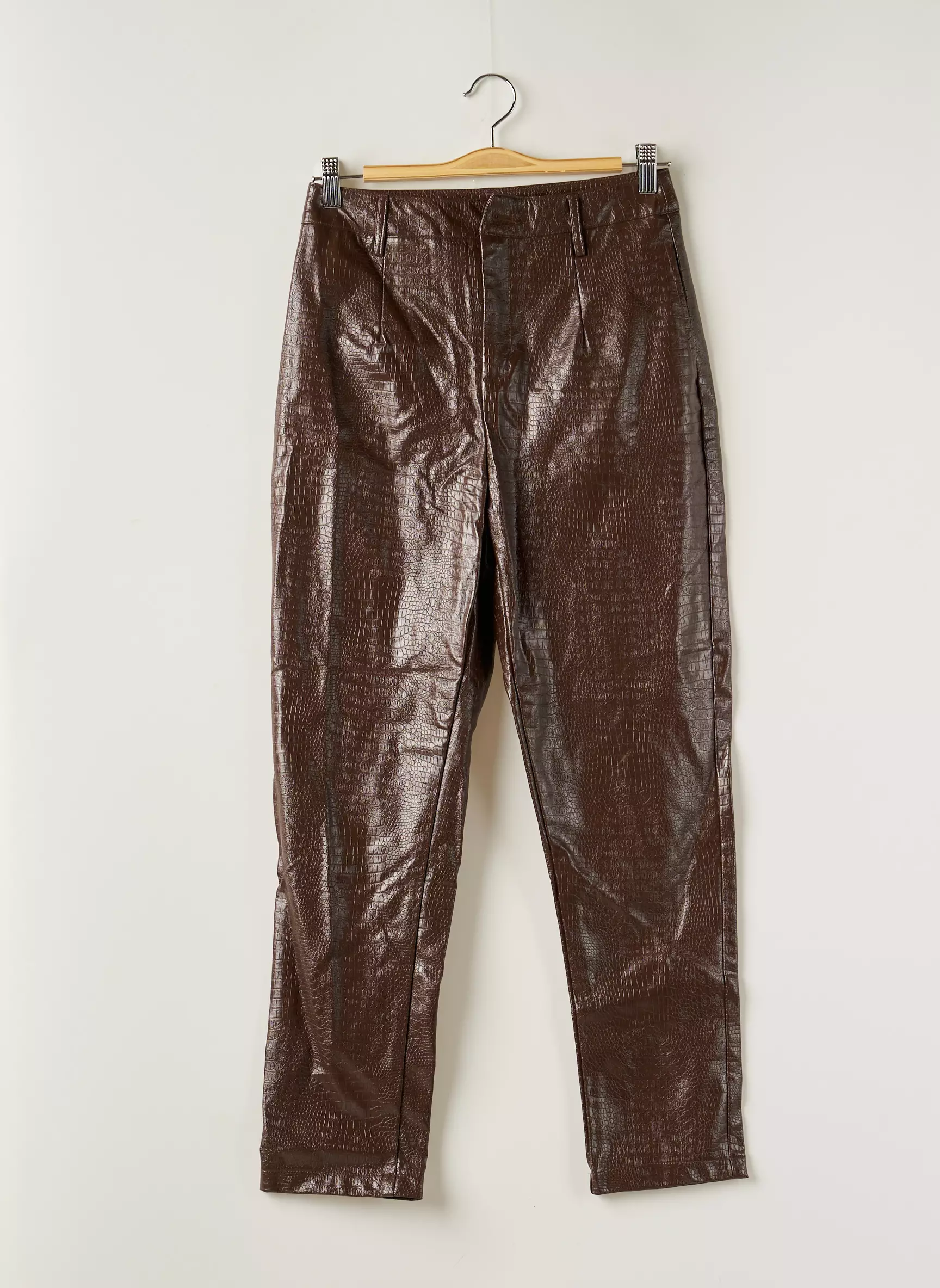 Nasty Gal Pantalons Slim Femme couleur marron