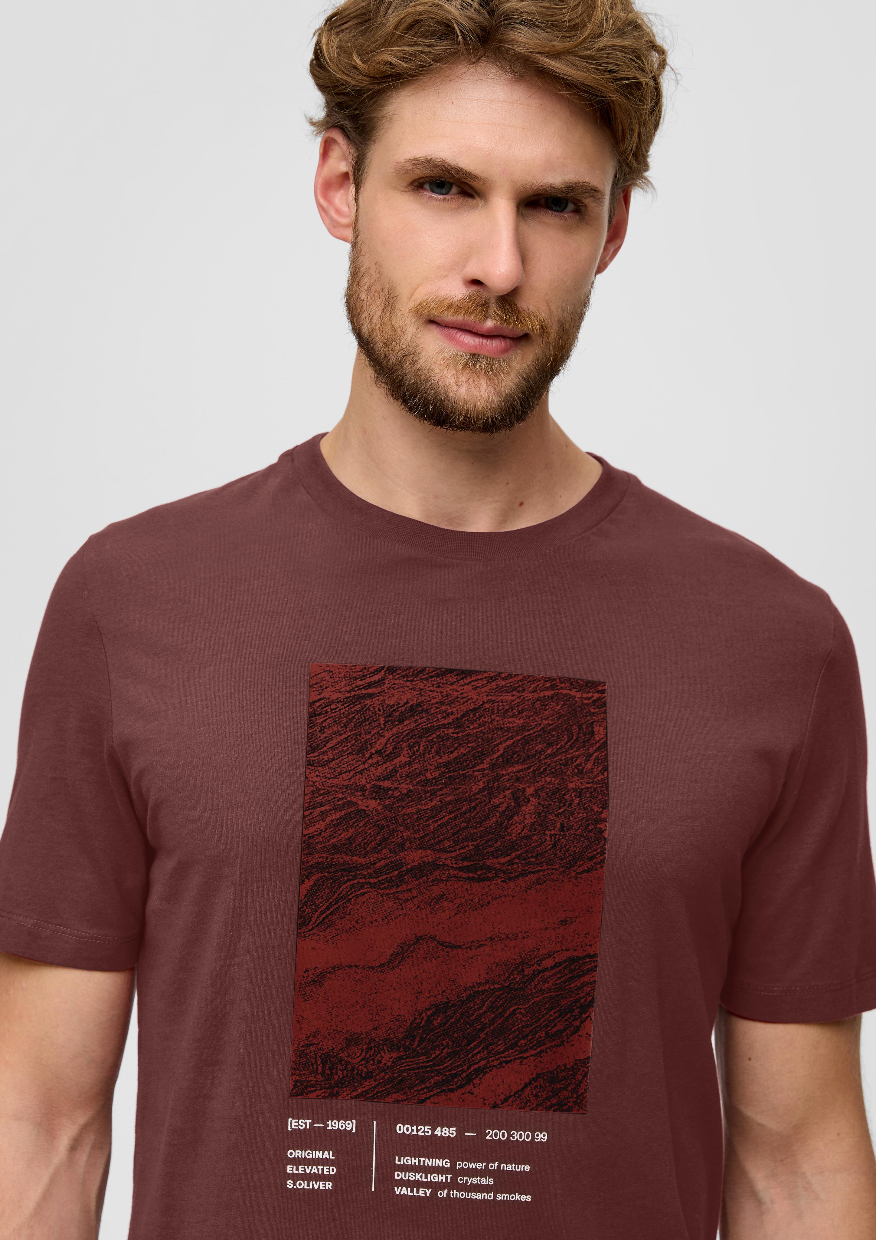 Baumwollshirt mit Frontprint  2138665-39D1