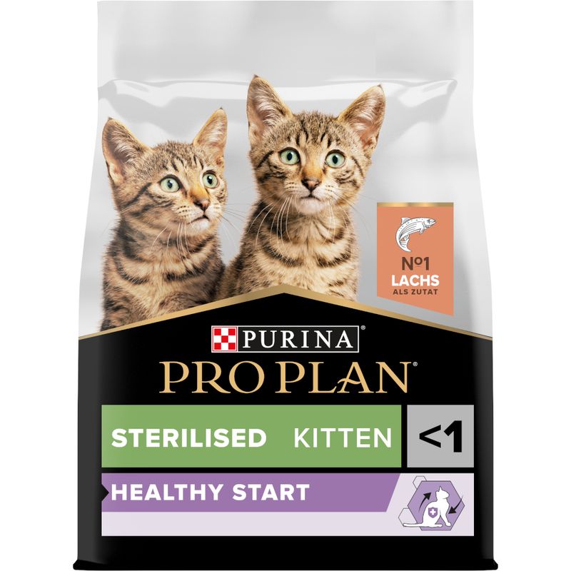 PURINA PRO PLAN Sterilised Kitten Healthy Start Lachs | bitiba %