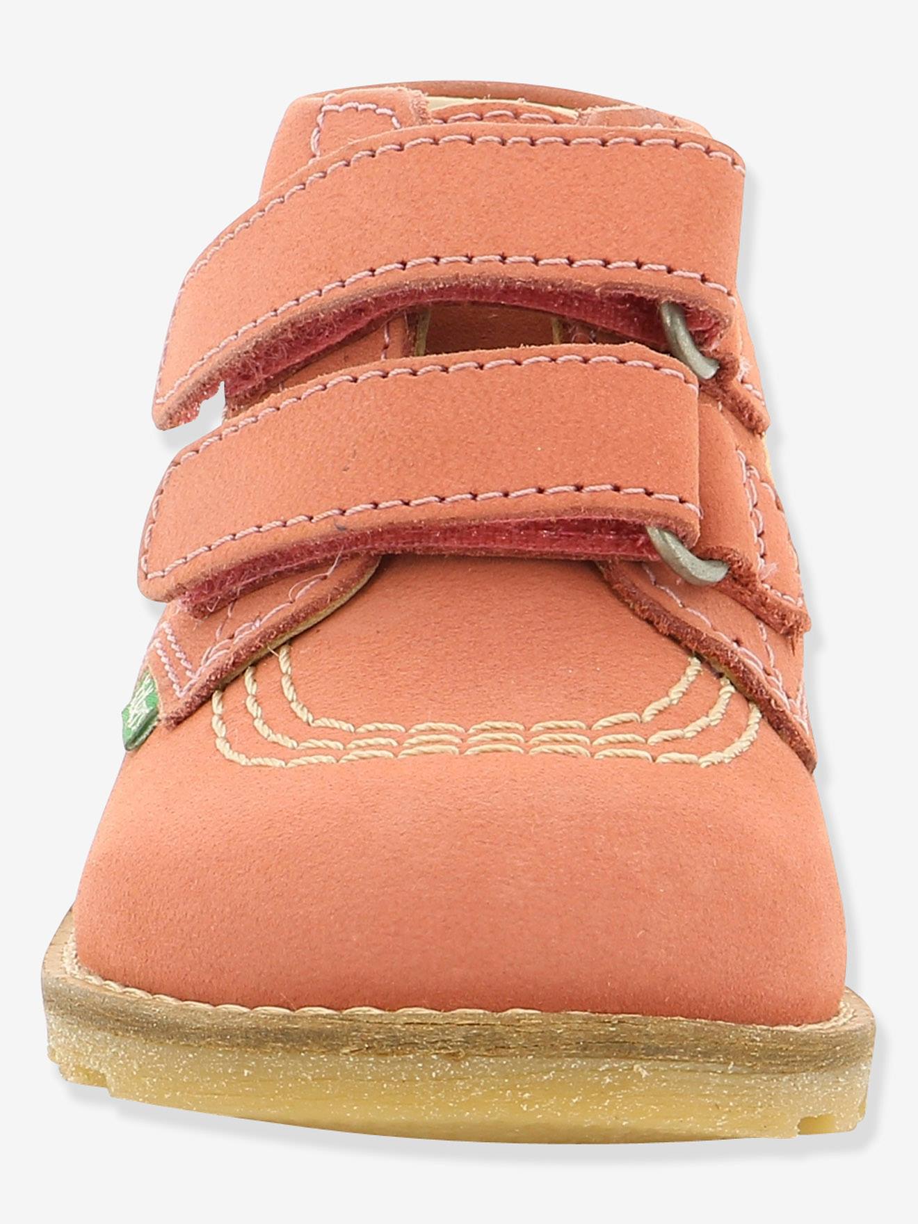 Bottillons cuir bébé fille Nonomatic KICKERS® rose antique