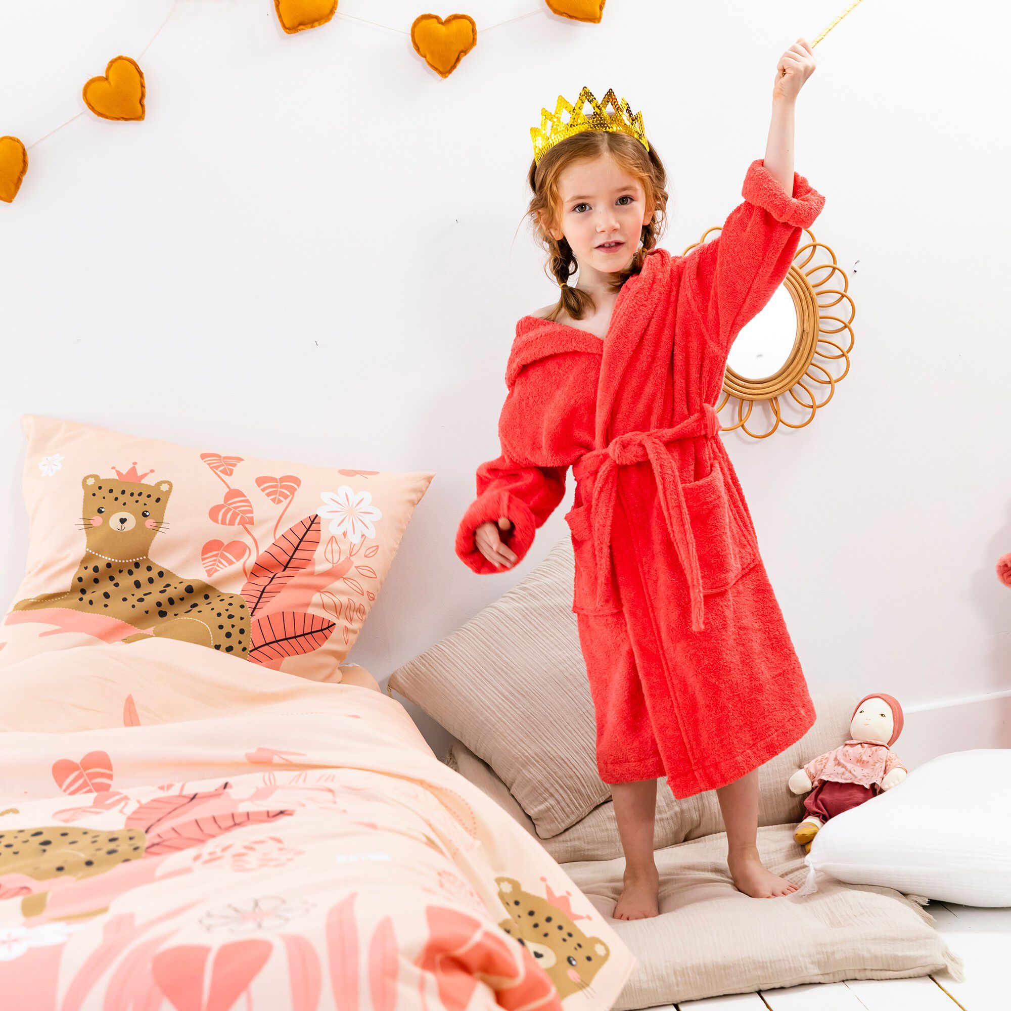 Linge de lit enfant Reina imprimé 1 personne