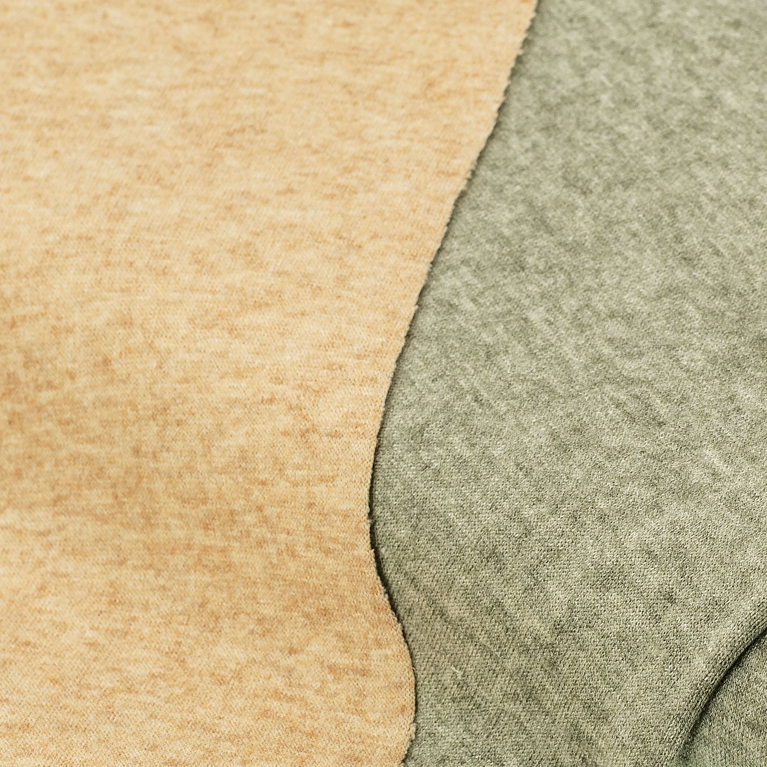 Feinstrick Doubleface, beige-grün