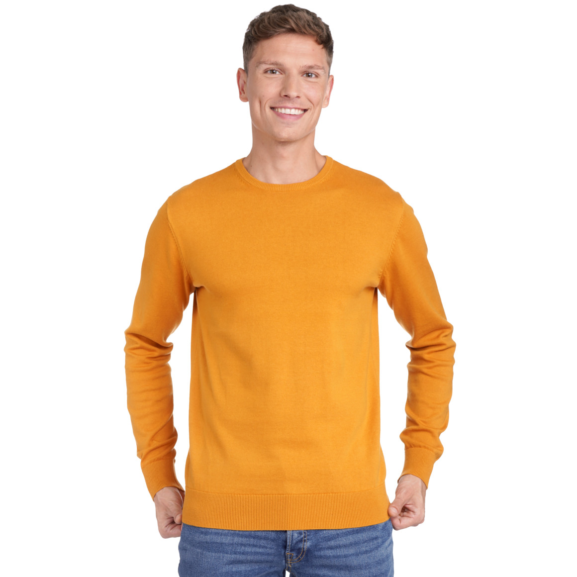 Herren Feinstrickpullover mit Rundhals