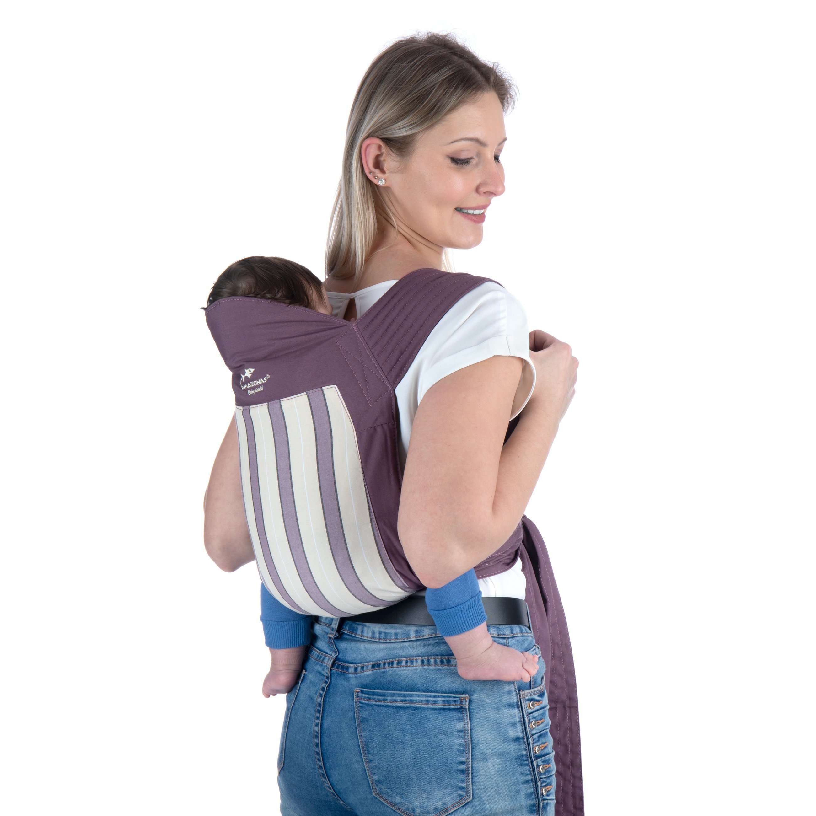 Amazonas Babytrage Babytrage Bauchtrage Neugeborene Rückentrage Baby Tragetasche bis 15kg