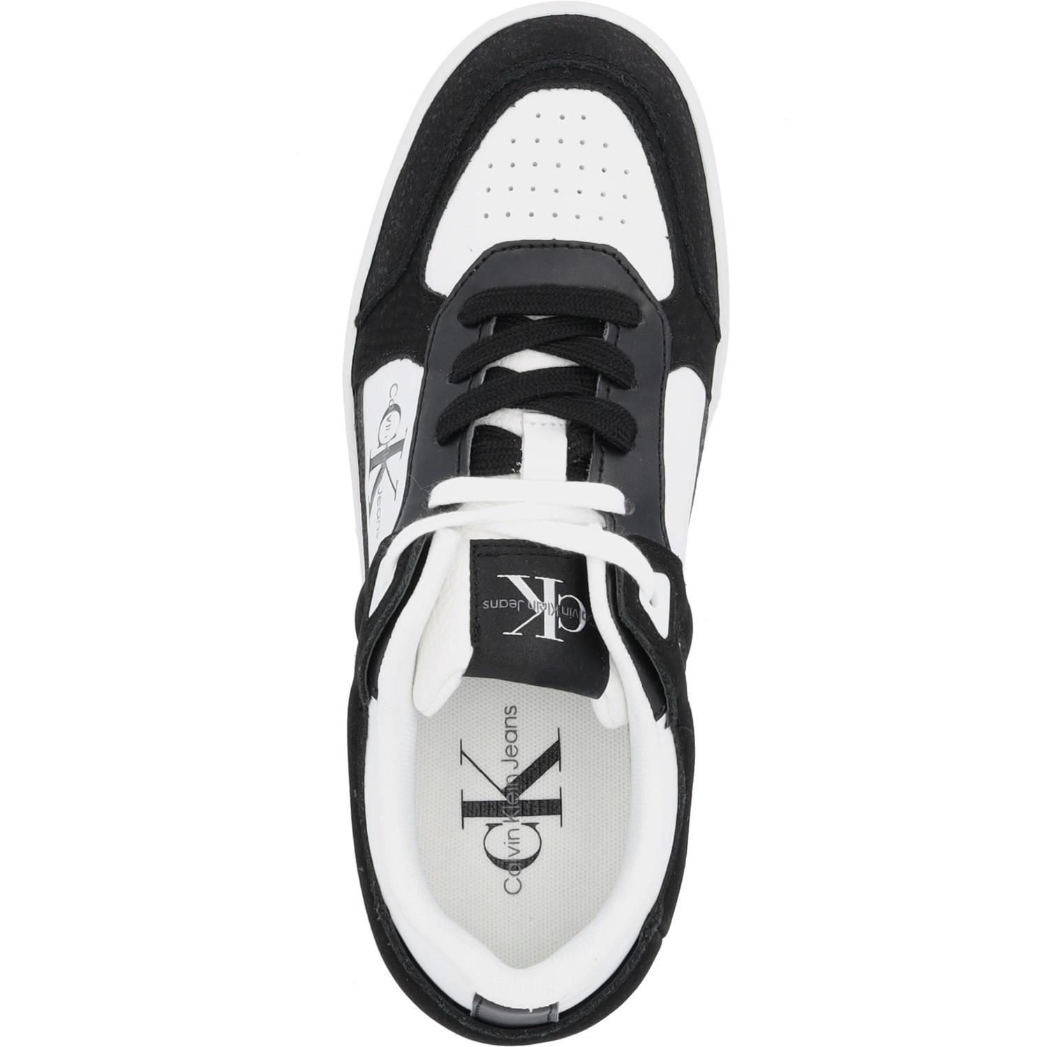 Calvin Klein YW0YW01301, Schnürschuhe, Damen, schwarz weiß