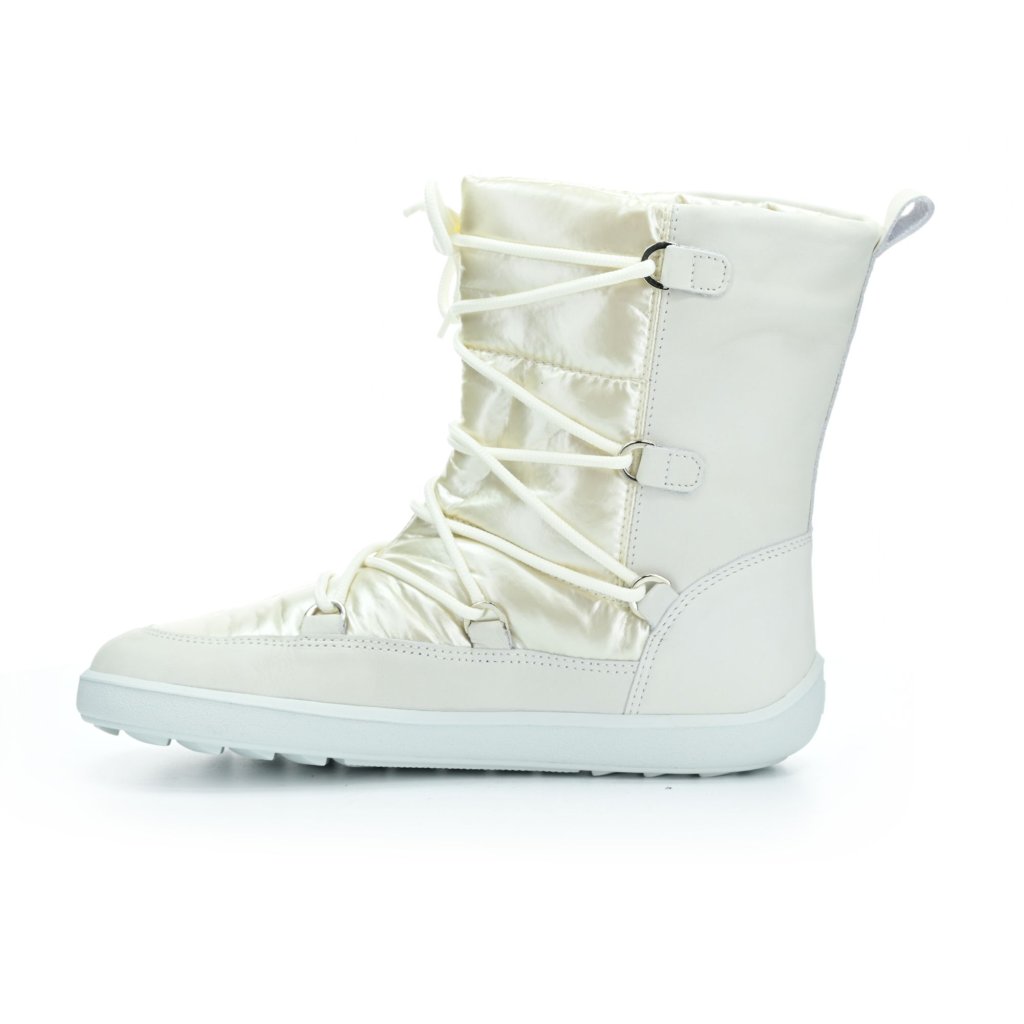 Be Lenka Snowfox Woman White weiße Barfuß-Schneestiefel
