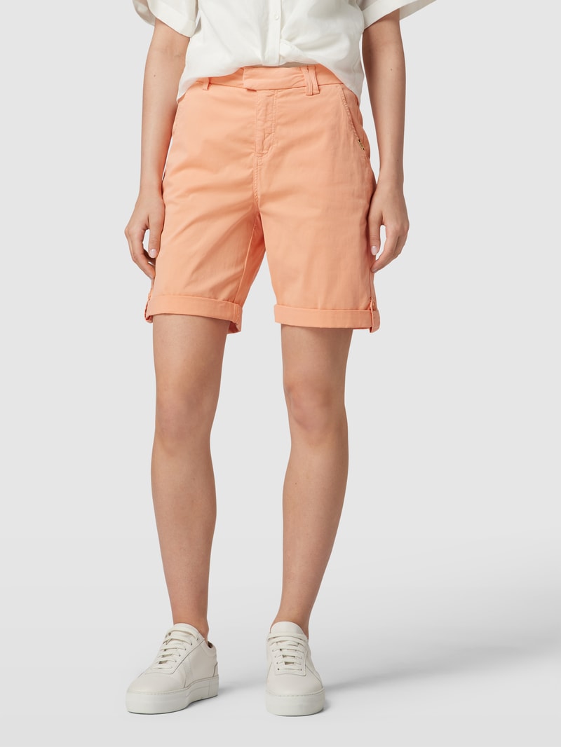 Bermudas mit französischen Eingrifftaschen Modell 'JOLANDA' in koralle