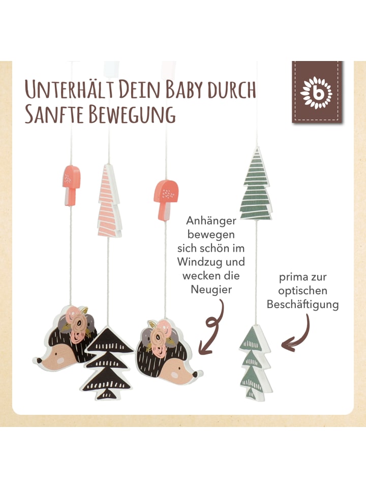 Bieco Spielwaren Mobile Holz Igel - ab Geburt in Mehrfarbig günstig kaufen onesize