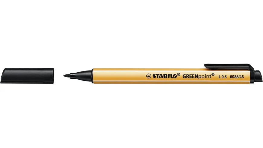 STABILO® Umweltfreundlicher Filzschreiber GREENpoint schwarz