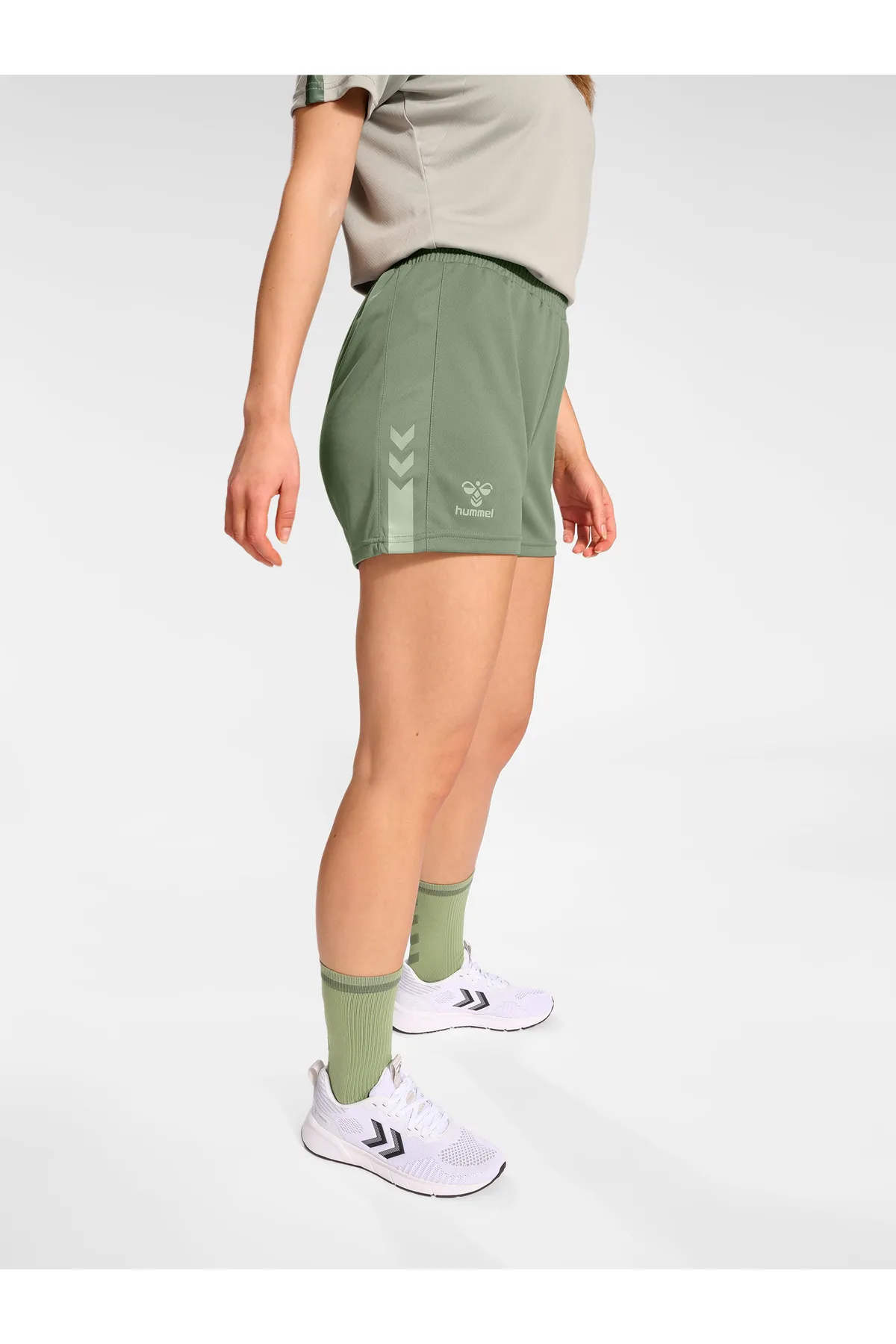 hummel  Kurze Sporthose - Grün - Mittlerer Bund
