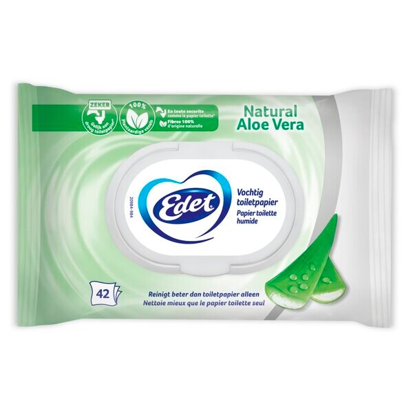 Edet Natural Aloe Vera nedves WC-papír 42 darab