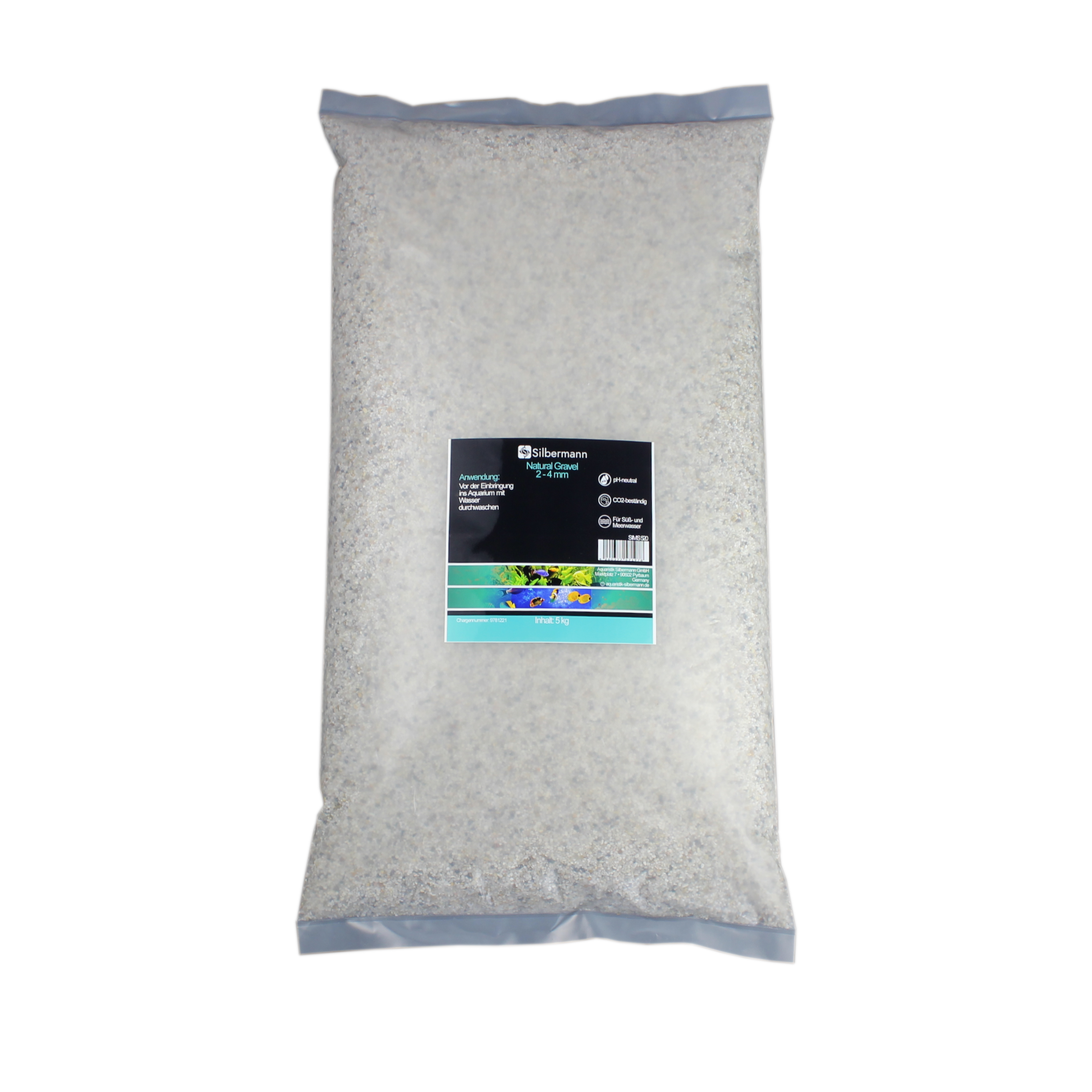 Silbermann Bodengrund Silbermann Natural Gravel 5 kg