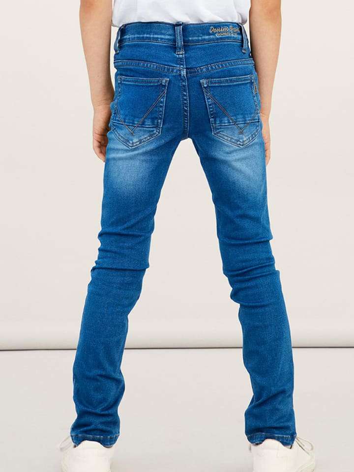 name it Stretch Jeans Slim Fit NKMTHEO in Blau günstig kaufen