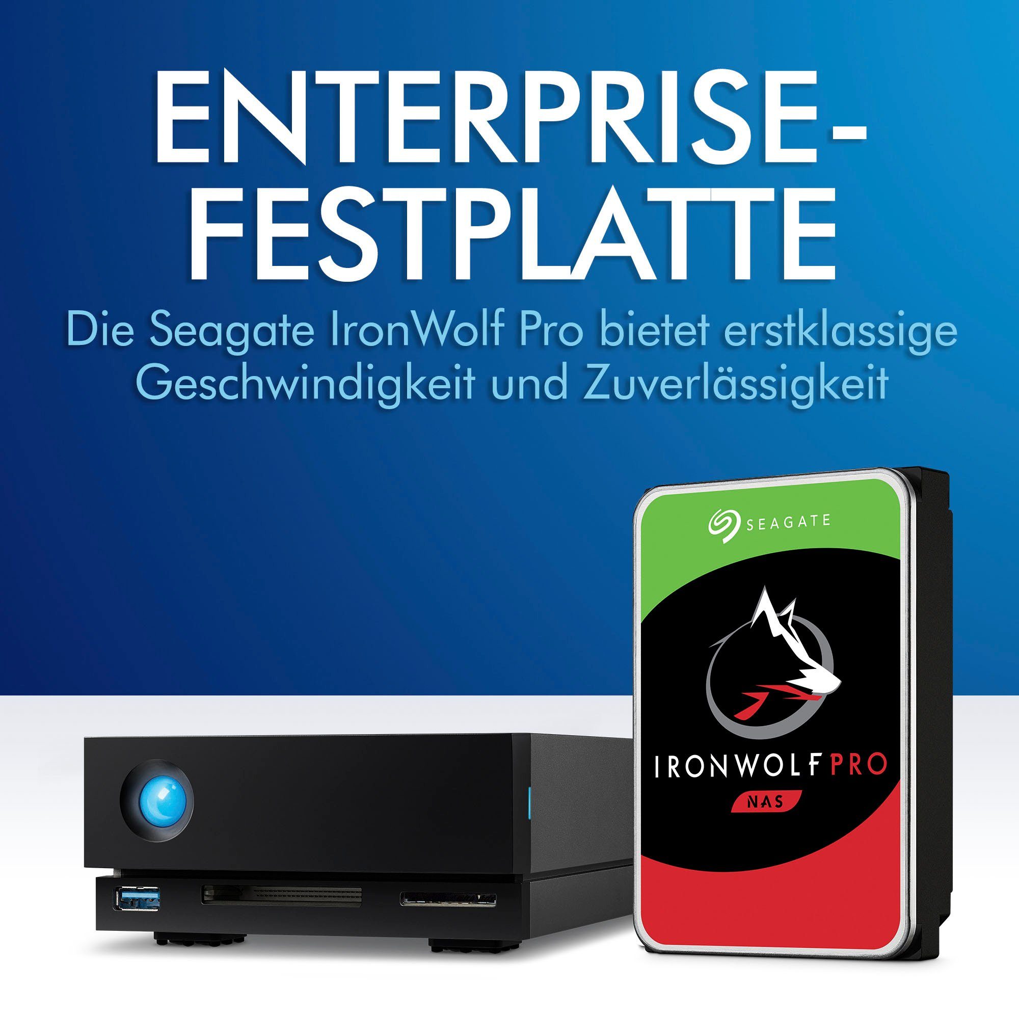 LaCie 1big Dock 18 TB externe HDD-Festplatte (18 TB) 280 MB/S Lesegeschwindigkeit