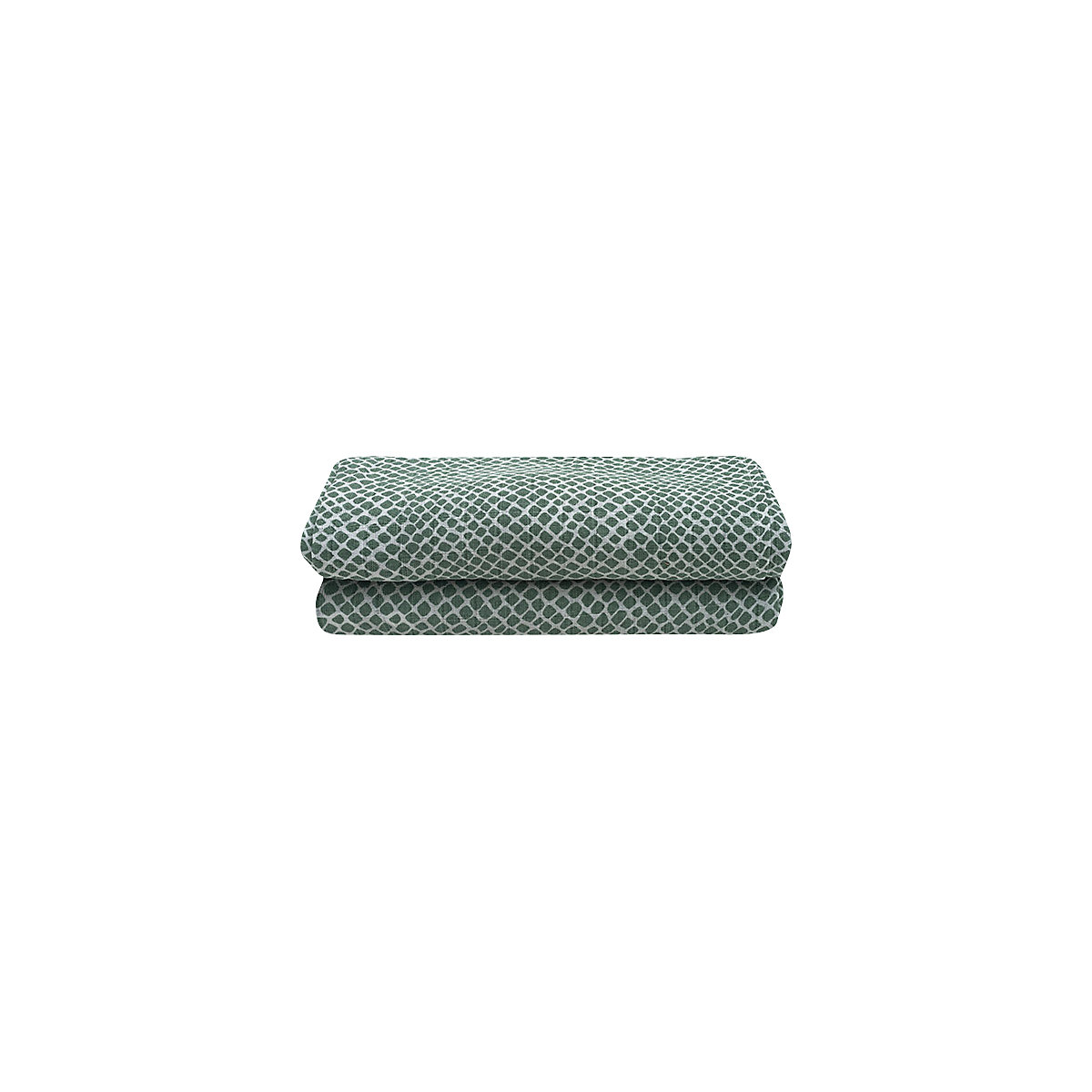 Mullwindeln groß, 115 x 115 cm, Snake ash green 2er Set