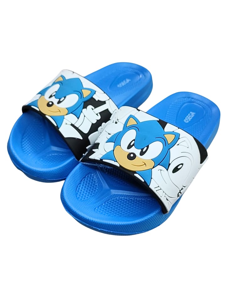 Sonic Badelatschen Sonic The Hedgehog in Blau günstig kaufen