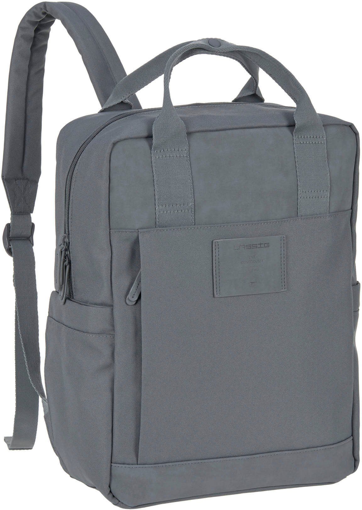 LÄSSIG Wickelrucksack Green Label, Vividal, anthracite, zum Teil aus recyceltem Material