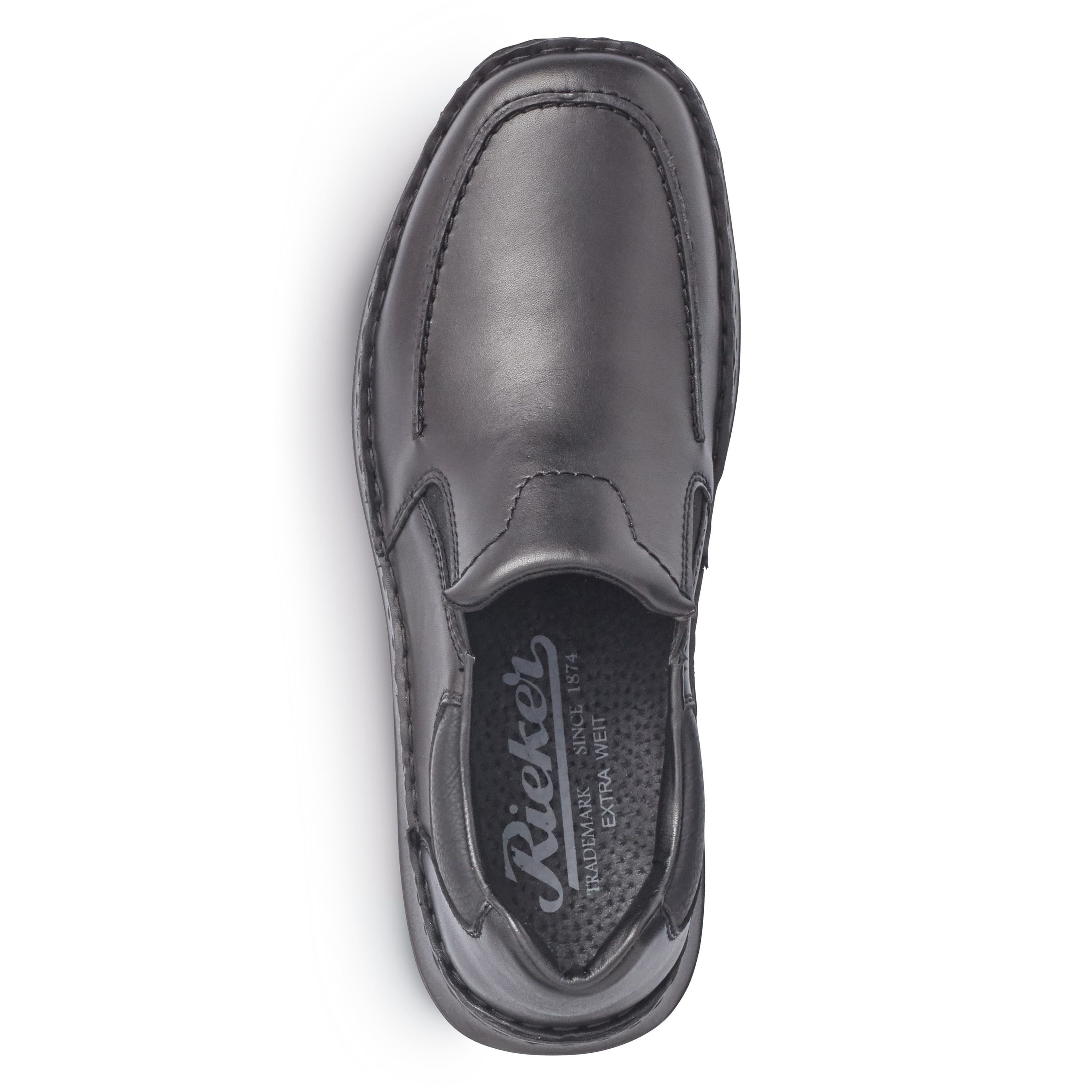 Rieker Herren Slipper asphaltschwarz