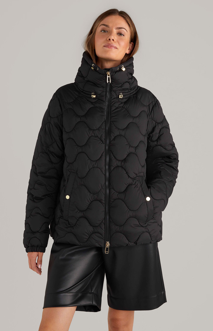 Oversized-Steppjacke in Schwarz