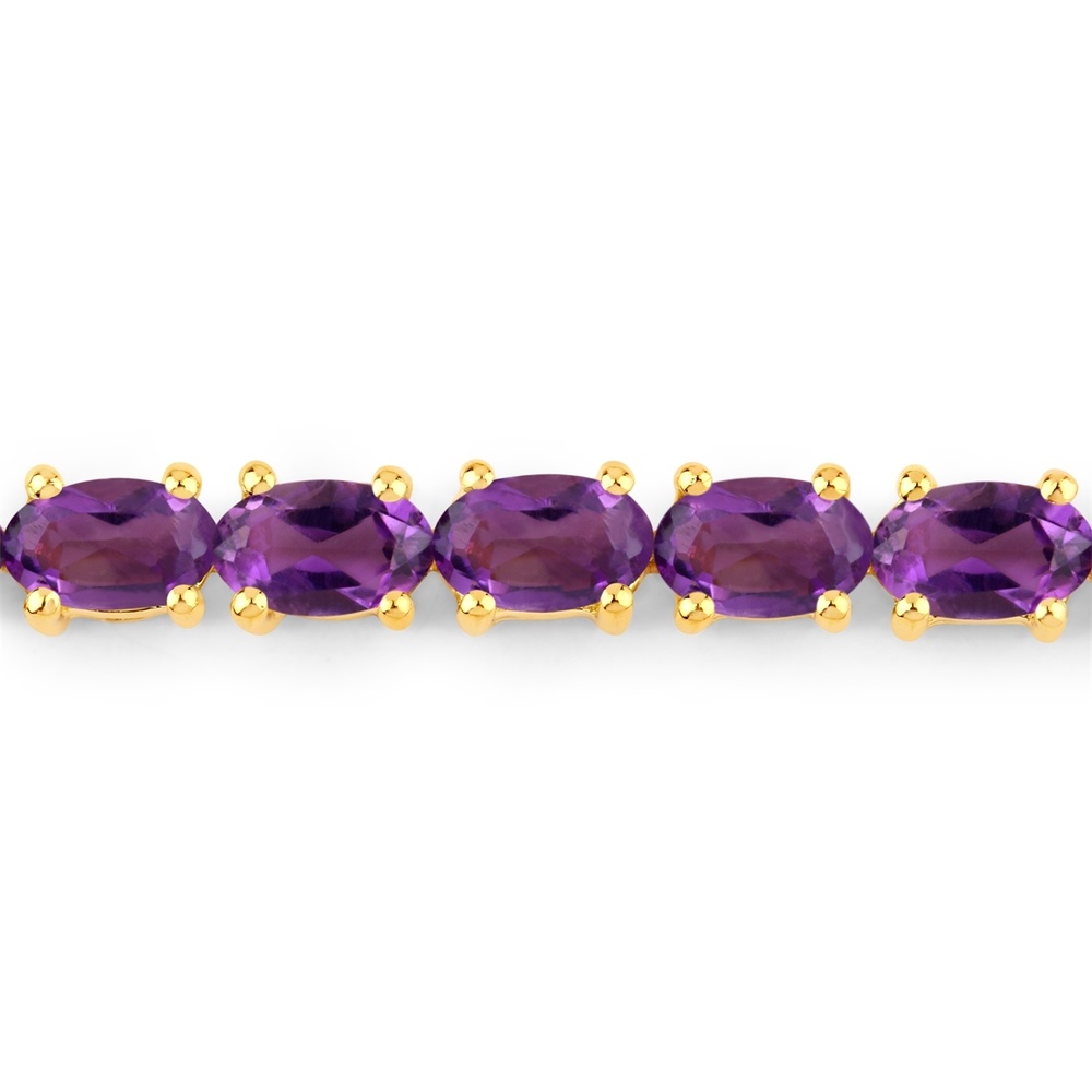 Rafaela Donata Bracelet Argent sterling Améthyste en Or jaune Bracelet