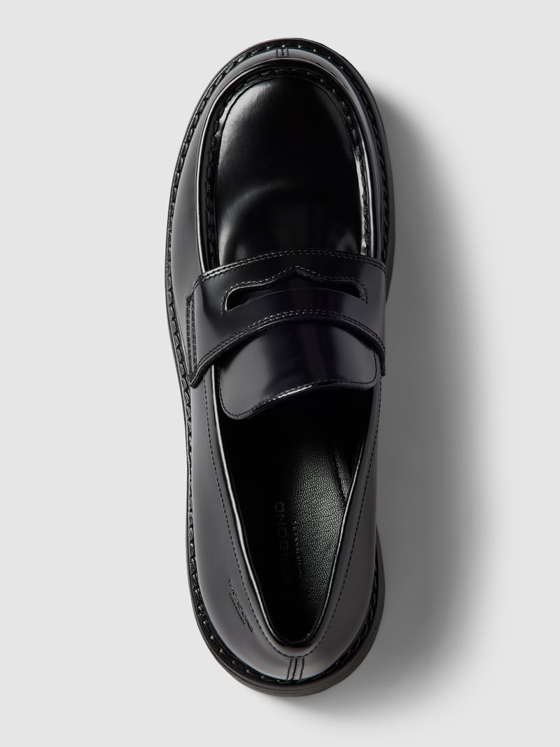 Loafer aus echtem Leder Modell 'COSMO' in schwarz