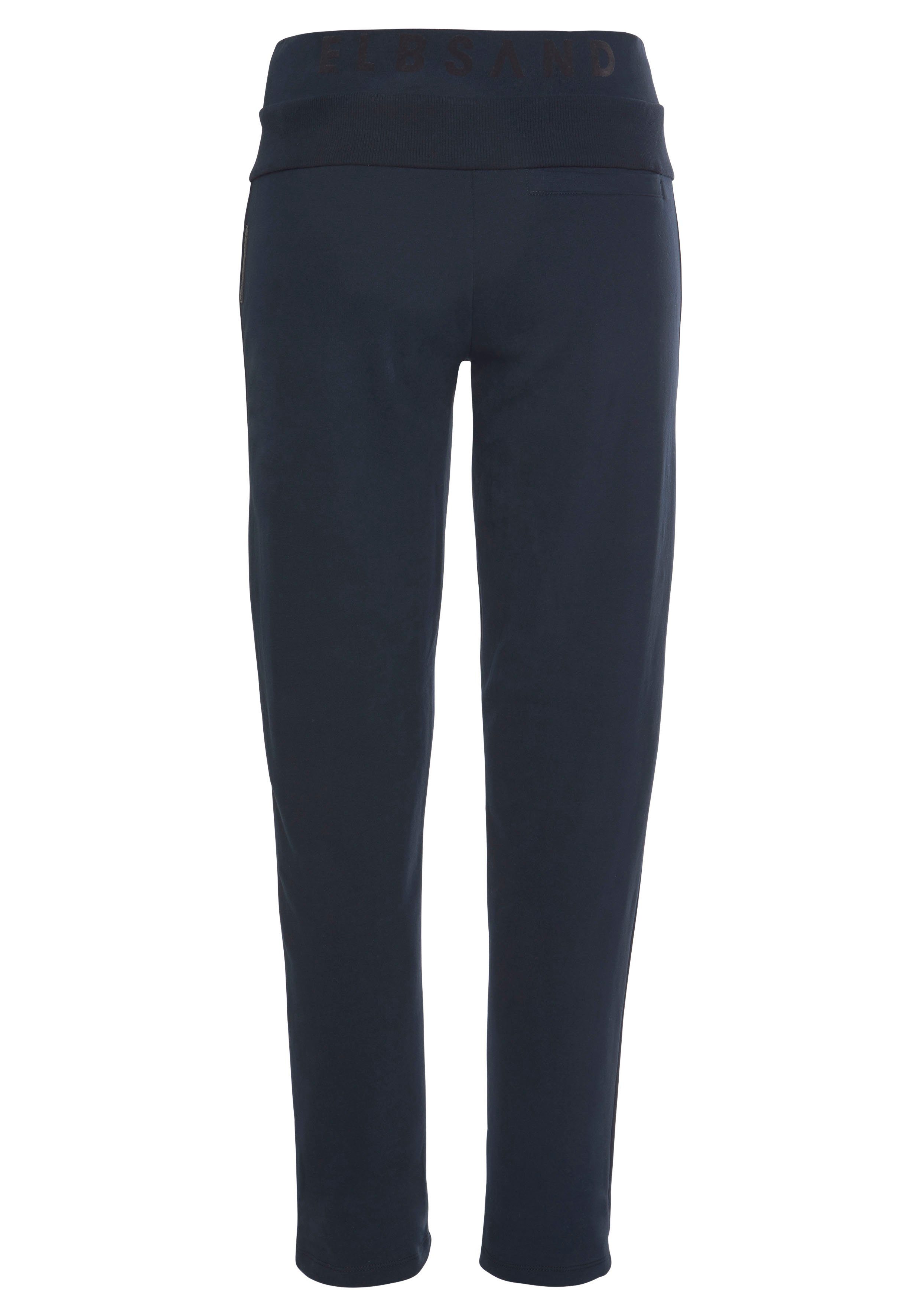 Elbsand Sweathose Brinja mit Logoprint am Bund und Taschen, Jogginghose, Relaxhose